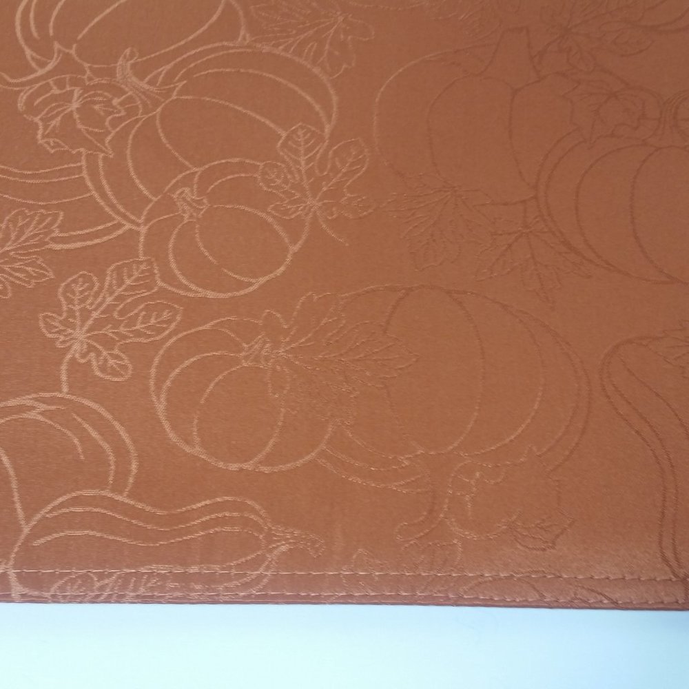Place Mats (8) Orange Pumpkin Fall Placemats